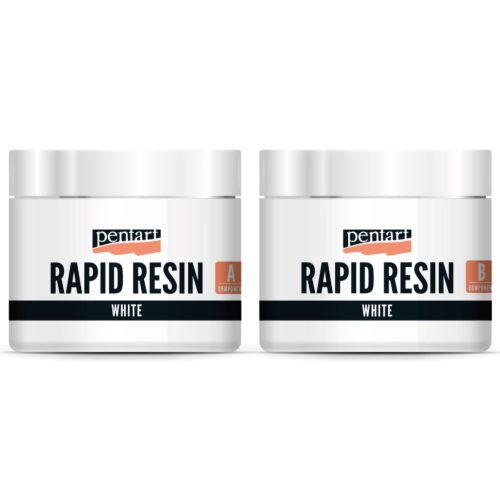 Pentart Rapid Resin 1:1 set - White 2 x 80ml