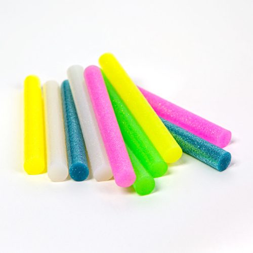 Glue sticks - 11 x 100 mm - colored - 10 pcs