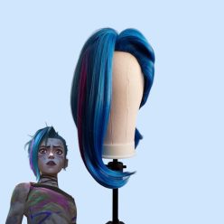 League of Legends - Jinx cosplay paróka, rövid