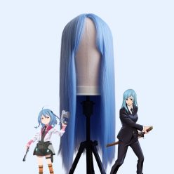 Világoskék hosszú cosplay paróka